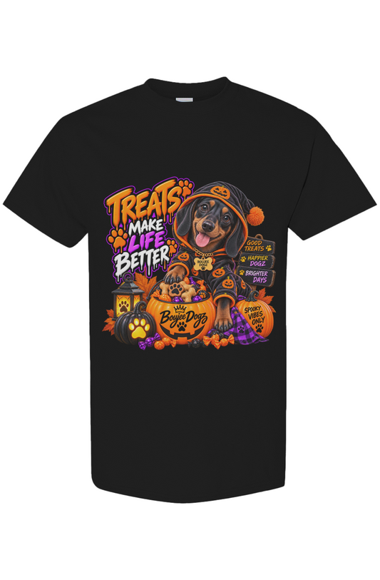 I Ate the Evidence. Boujee Dogz Halloween tee, black