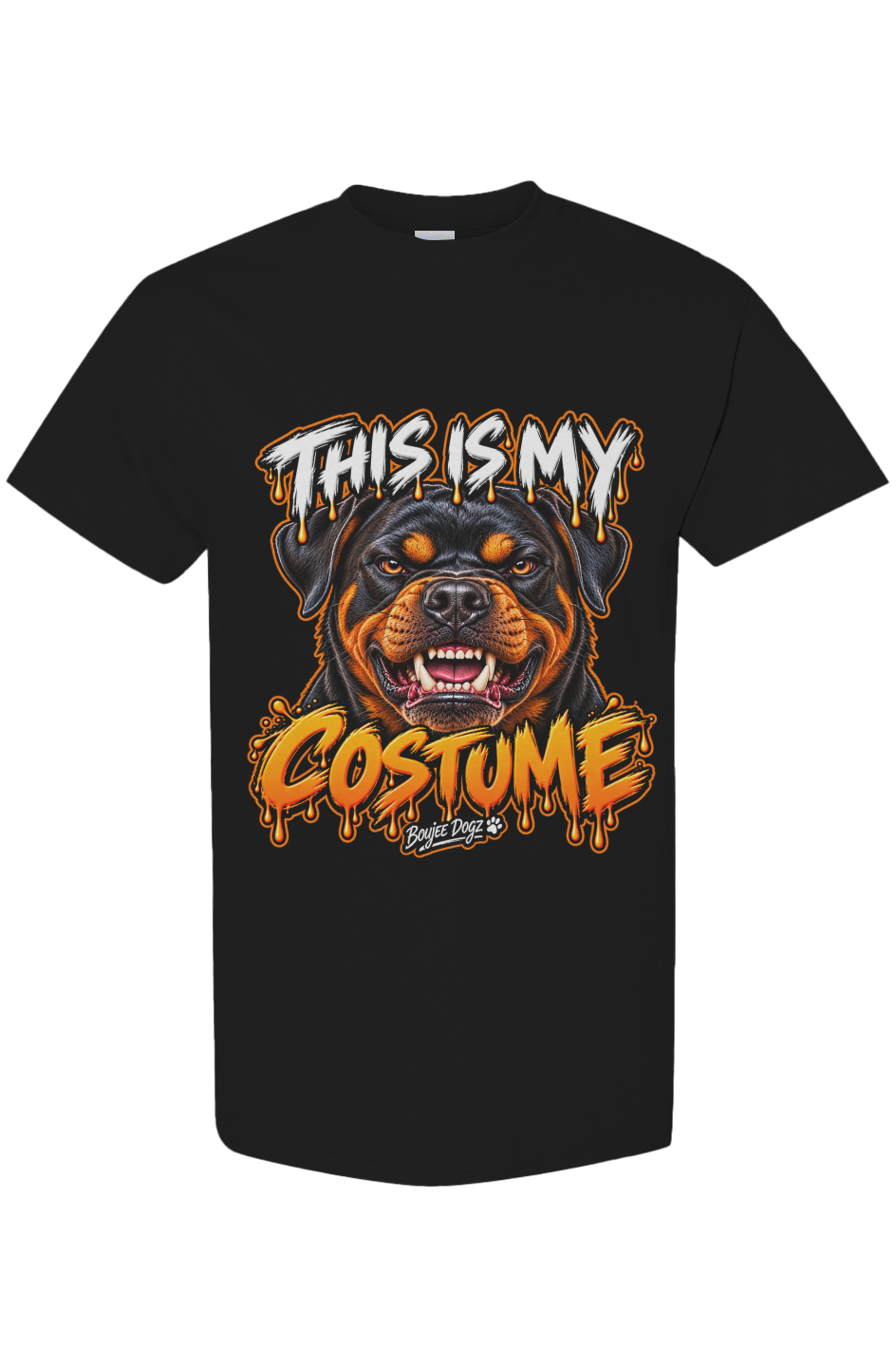 This Is My Costume — Rottweiler Boujee Dogz Halloween tee, black