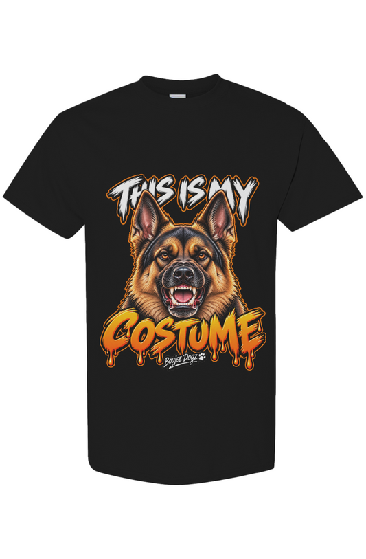 This Is My Costume — German Shepherd Boujee Dogz Halloween tee, black